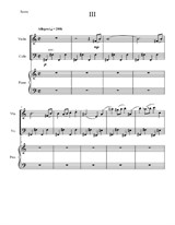 Piano trio – Movement III